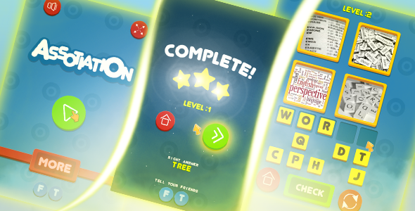 Assotiation - HTML5 game, mobile, AdSense ready