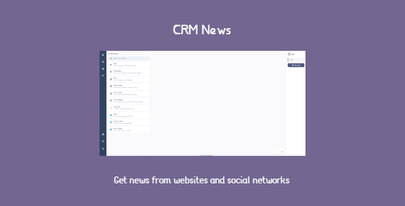 CRM News - gets news and direct messages in one page