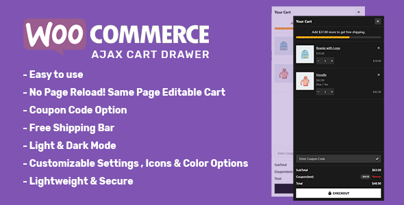 WooCommerce AJAX Cart Drawer