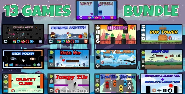 13 HTML5 Games Bundle (Construct 3 | Construct 2 | c3p | capx)