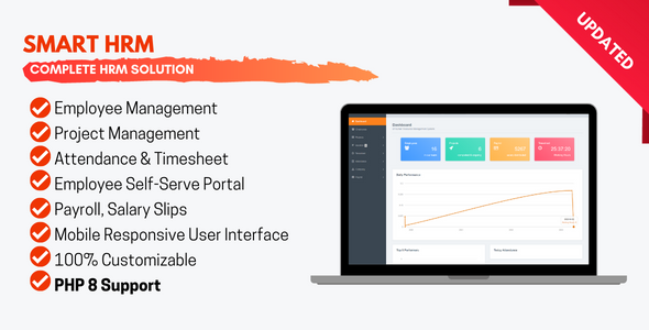 Smart HRM - HR Management with Project Management, Payroll, Attendance & Time sheet Lite