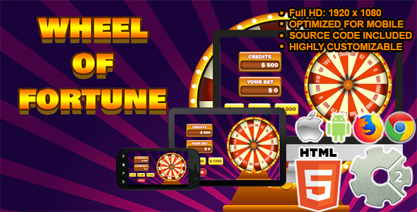 Wheel of Fortune - ( Casino Game | HTML5 + CAPX )