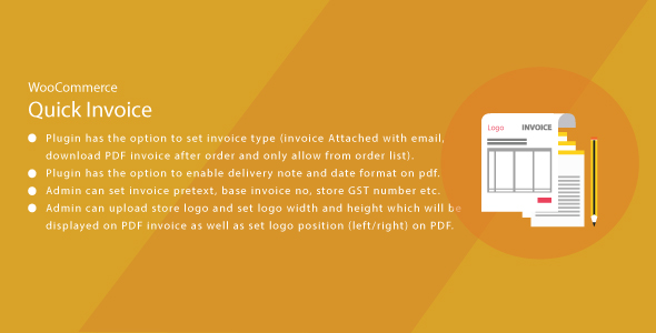 Wordpress WooCommerce Quick Invoice PDF