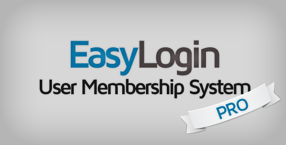 EasyLogin Pro - User Membership System