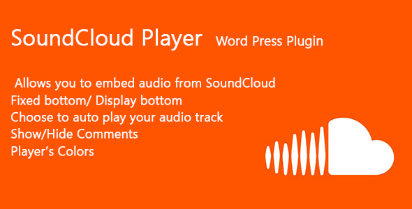 SoundCloud Player Word Press Plugin