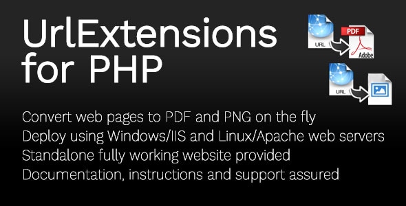 URLExtensions Converter for PDF/PNG