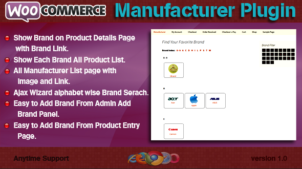 WooCommerce Manufacturer Plugin