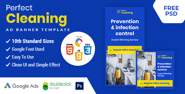 Perfect Cleaning - HTML 5 Animated Google Banner