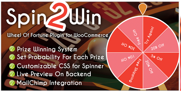 Spider Spin2Win WooCommerce Coupon Code