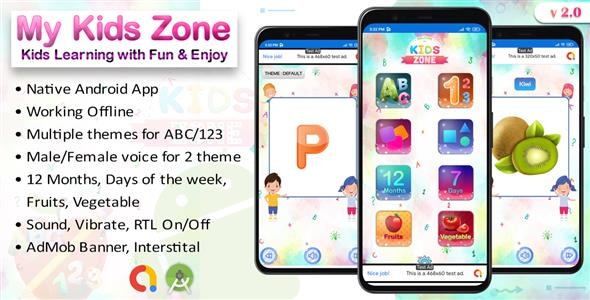 My Kids Zone - Kids Pre-school learning App(Android 11 Supported)