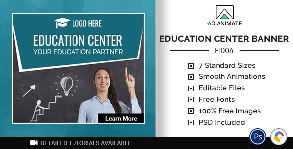 Education & Institute | Education Center Banner (EI006)