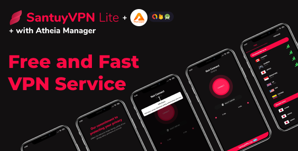 VPN Lite fast, light, unlimited bandwith VPN with admob and in app subscription