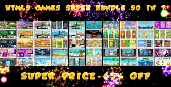 50 HTML5 GAMES!!! SUPER BUNDLE №1 (Construct 3 | Construct 2 | Capx)