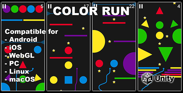 Color Run - Unity Game With AdMob Ads