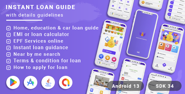 Instant Loan Guide - EMI Calculator(Android 13 + SDK 34)