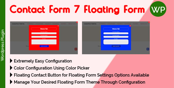 Contact Form 7 Floating Form - for Specific Post or Page or Full Website Content