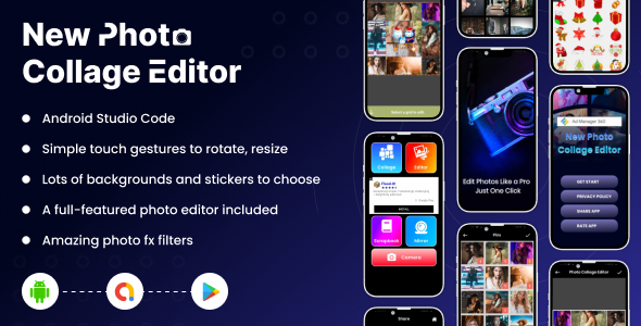 New Photo Collage Editor | Collage Pro Android App | Collage Maker | Admob Ads | V8.0