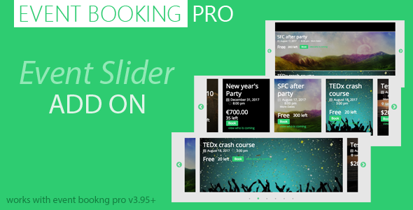 Event Booking Pro : Event Slider Addon