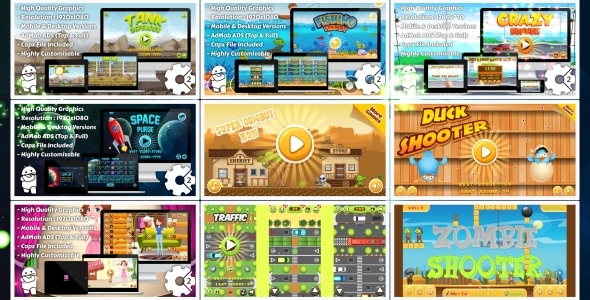 HTML5 GAMES BUNDLE №2 (Construct 3 | Construct 2 | Capx)