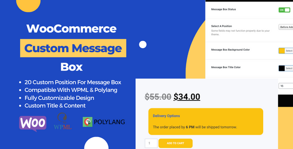 WooCommerce Product Page Custom Message Box