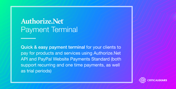 Authorize.net Payment Terminal