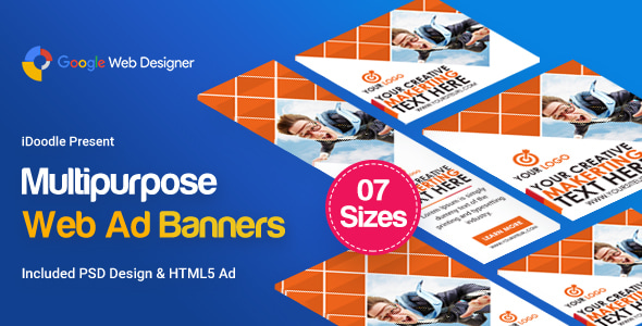 Multi Purpose Banners HTML5 D3 - Google Web Designer