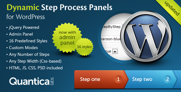 Dynamic Step Process Panels for WordPress