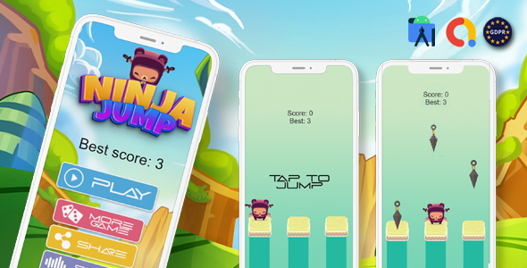 Ninja Jump ( Admob + Android Studio)