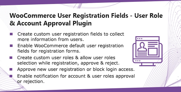 WooCommerce User Registration Plugin: Custom Fields, validate login & customer roles