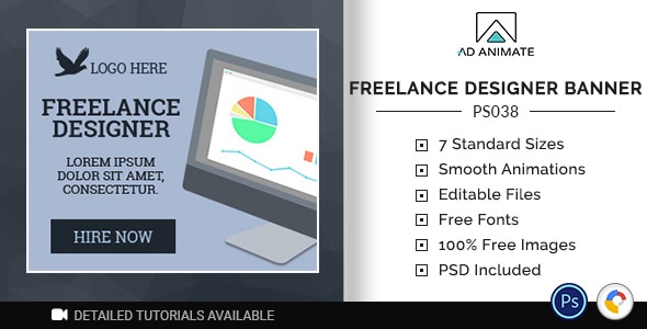 Professional Services | Freelance Designer Banner (PS038)