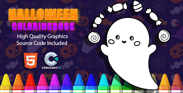 Halloween coloring book