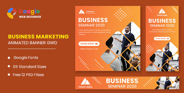 Business Seminar Animated Banner Google Web Designer