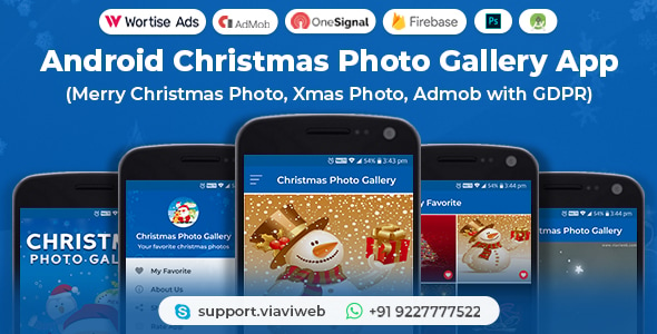 Android Christmas Photo Gallery App (Merry Christmas Photo, Xmas Photo, Admob with GDPR)