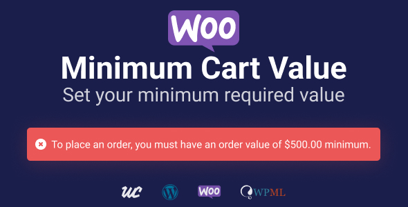 WooCommerce Minimum Cart Value