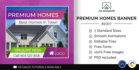 Real Estate | Premium Homes Banner (RE007)