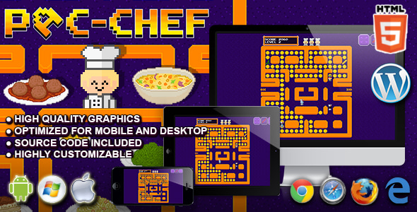 Pac-Chef - HTML5 Arcade Game