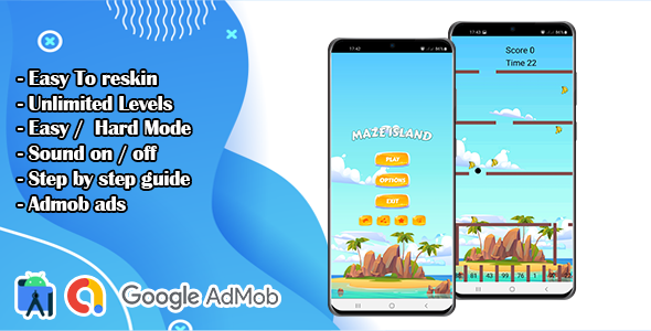 Maze Island Game For Kids