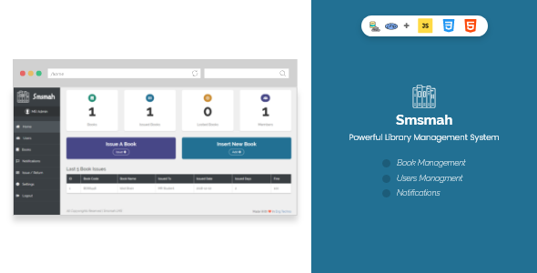 Smsmah - Powerful Library Management System