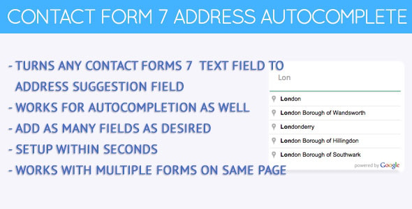 Contact Forms 7 Address Autocomplete