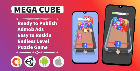 Mega Cube (Unity+Admob+Android+iOS)