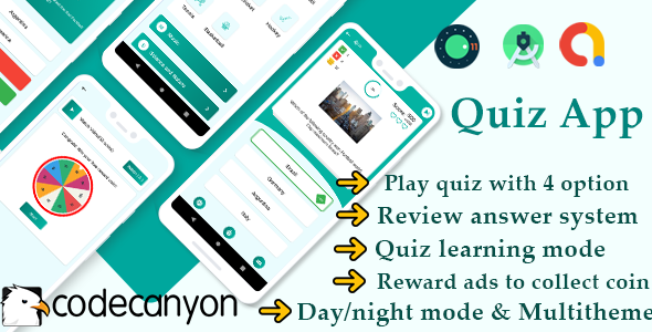 Ultimate quiz app : general knowledge quiz with admob ready to publish template