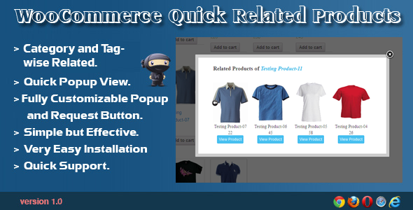 WooCommerce Quick Related Products