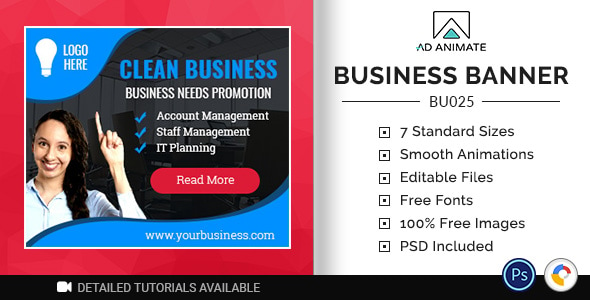 Business Banner - Promotion Ad Template (BU025)