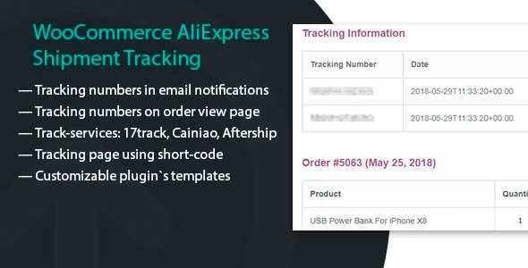 Shipping Tracking for WooCommerce orders