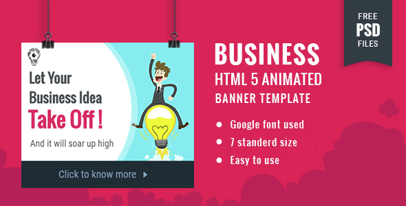 Business | HTML5 Google Banner Ad 18