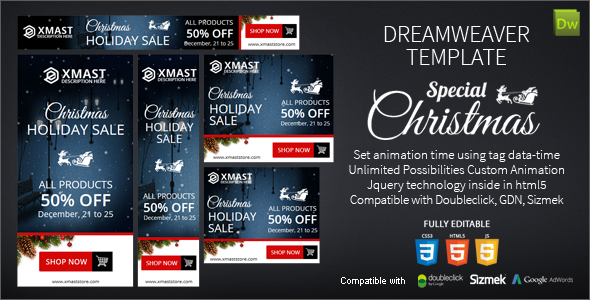 Special Christmas Dreamweaver Ads