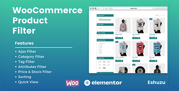 WooCommerce Product Filter Widget for Elementor