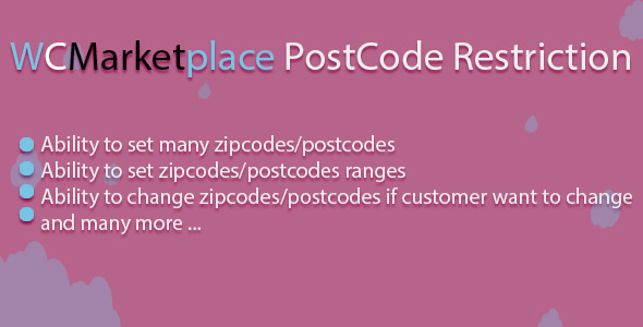 Wcmarketplace postcode restriction