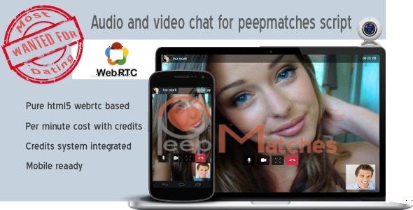 Audio and video chat - premium plugin for peepmatches