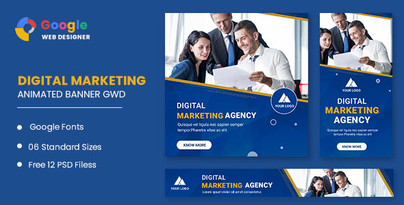 Digital Marketing Animated Banner Google Web Designer